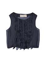 オーガンジーフリルBL/ブラック