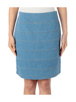 カット裏毛デニムスカート/ブルー系(092)