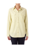 カラフルストライプ開襟シャツ/ブルー系(390)