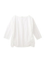 サイドギャザーブラウス/オフホワイト(003)