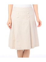 サッカーストライプスカート/ベージュ(352)