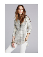 サマーツイードボーダーブラウス/アイボリー(304)