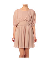 シフォンワンピース/ベージュ系(052)