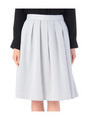 シルキーコードウェイスカート/ホワイト(302)