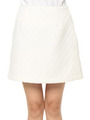 ジャガードミニスカート/ホワイト