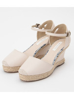 ジュートミックスウェッジサンダル/アイボリー(004)