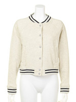 スウェットスタジャン/ピンク