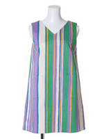 ストライプAラインワンピース/PPL