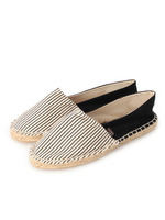 ストライプ切り替えエスパドリーユ/レッド系(362)