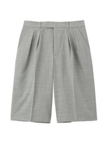 ストレッチウールツータックパンツ/ネイビー(093)