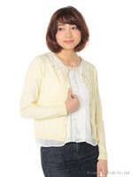 スパン花モチーフXスカラBL長袖E/S/コン