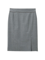 チョークストライプスカート/ネイビー(393)