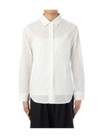 ナローストライプワンポケットシャツ/オフホワイト(003)