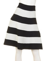 ニットボーダーサーキュラースカート/ミックス