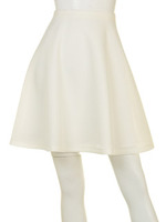 ハニーメッシュフレアスカート/ホワイト