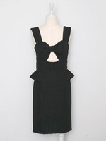 バストリボンジャンパースカート/PINK