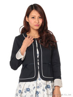 パイピングクルー長袖JK/コン