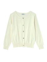 ビジューボタンつきニットカーディガン/ネイビー(093)