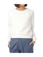 フロントレース裏毛スウェット/ホワイト系(002)