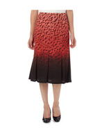 ブロックグラデーションスカート/レッド系(164)