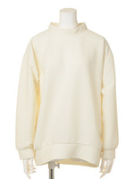 ボーダーキルティングバルキーTOP/ホワイト