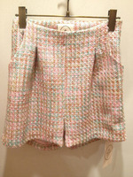 ミックスツイードショートパンツ/イエロー