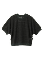 メッシュクロップドカットソー/イエロー系(033)