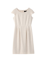 ラメツイードフレアワンピース/ブラック(419)