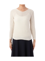 ラメミックスニットプルオーバー/オフホワイト(003)