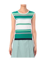 ラメランダムボーダーニット/オレンジ系(366)