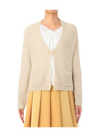 ラメ混ニットカーディガン/ベージュ系(051)