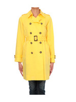 リネン混トレンチコート/イエロー系(033)