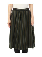 レジメンタルフレアスカート/カーキ(327)