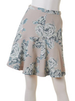 ローズプリントスカート/NVY