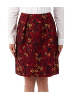 花柄台形スカート/ネイビー系(493)