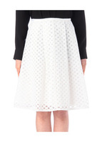 格子柄レーシースカート/ネイビー(493)