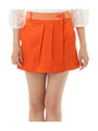 巻きスカート風ショートパンツ/オレンジ系(068)