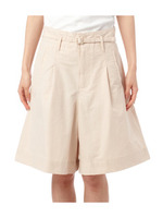 共ベルト付きガウチョパンツ/ベージュ系(052)