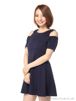 肩リボンオフショルOP/コン