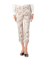 単色トロピカルプリントパンツ/ベージュ系(155)