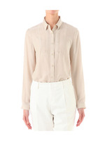 ピンタック切り替えドレスシャツ/ベージュ系(051)