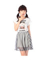 フォトプリントTシャツドッキングワンピース/ホワイト(003)