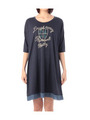 ロープロゴビッグTシャツワンピース/ネイビー系(093)