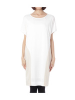 切り替えサックワンピース/ホワイト(503)