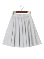 JOCRP ドビーストライプサーキュラースカート　/WHITE