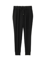 [L]八分丈ペグトップパンツ/ネイビー(093)