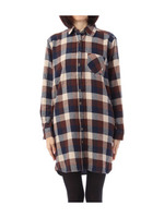 ネルブロックチェックワンピース/ブラウン(242)