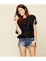 New Romantics Top/ブラック(019)