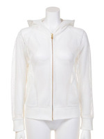 [Salon de Balcony]メッシュラグランパーカー/WHT