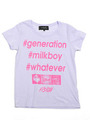 【MILK BOY】TAG TEE/ミルキーパープル